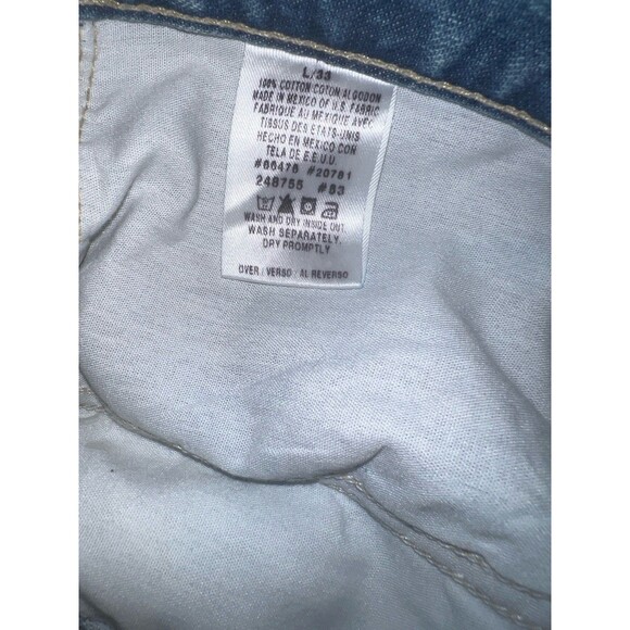 Tommy Hilfiger Jeans Womens Sz 14L Blue Boyfriend Bootcut 2002 Vintage Logo New - Picture 9 of 10